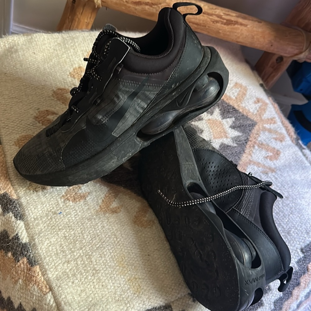 Nike Air Max Blacked Out Bubble Sneakers